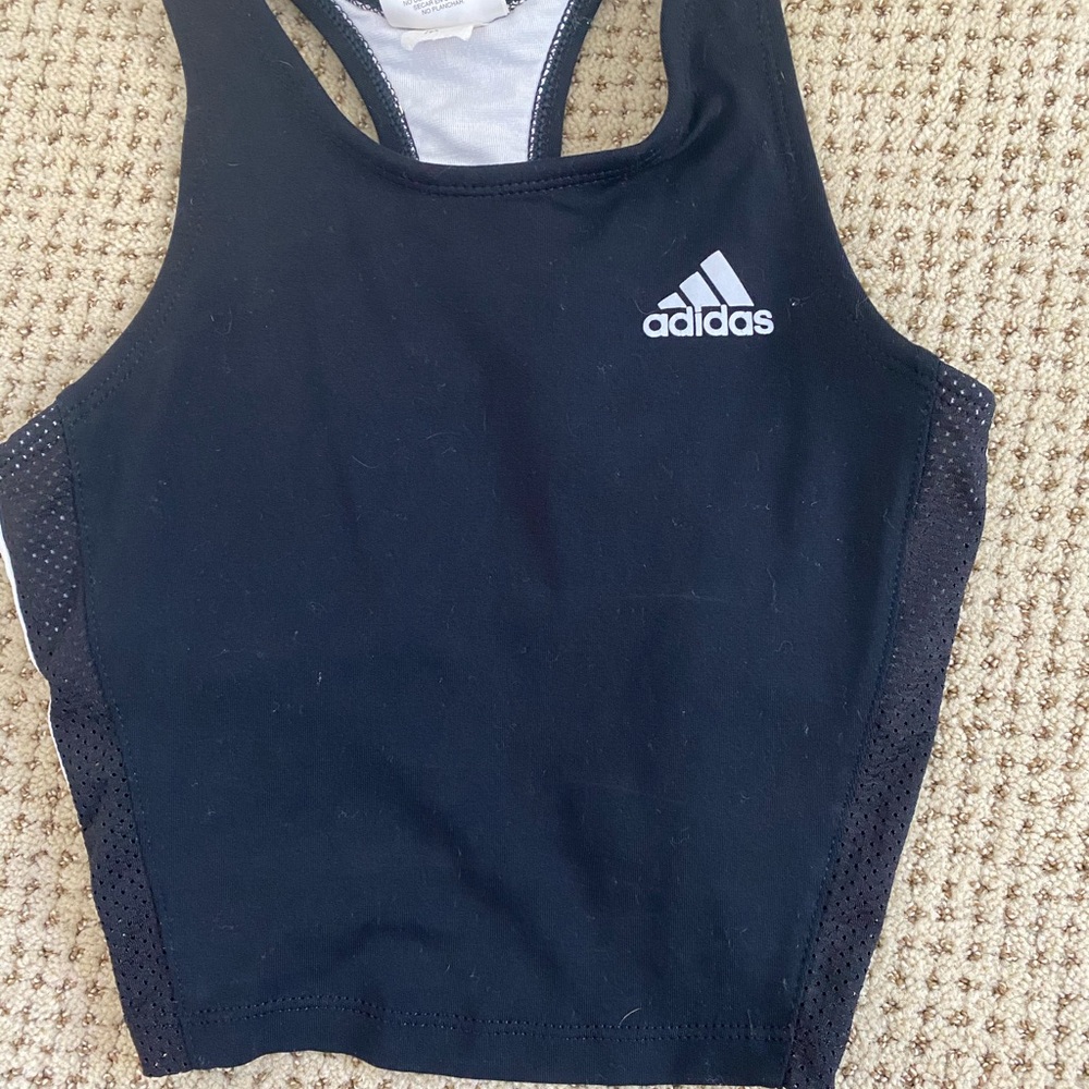 ADIDAS cropped workout tank, size M